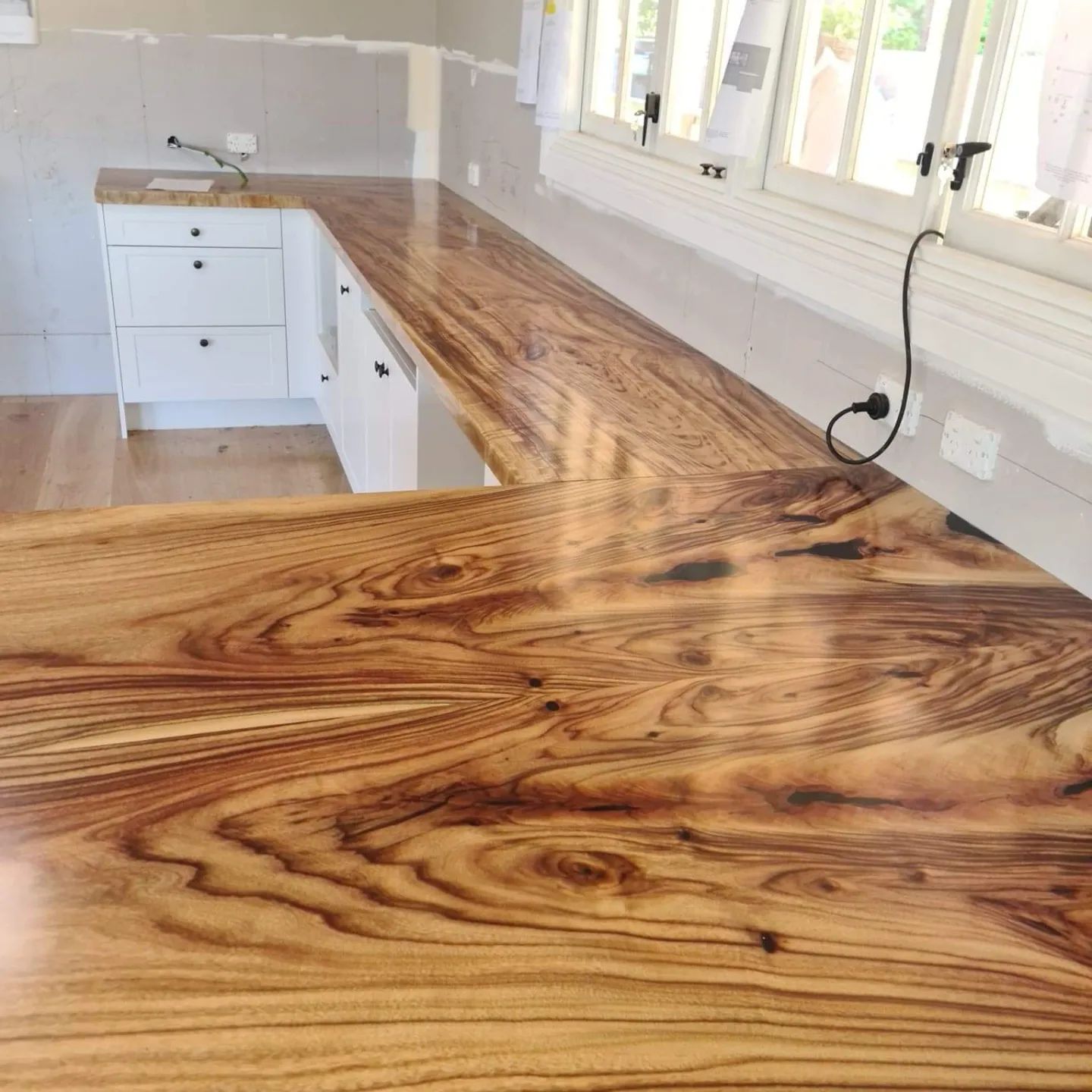 Rosewood Kitchen Benchtop β Premium Solomon Islands Hardwood (Price per Benchtop)